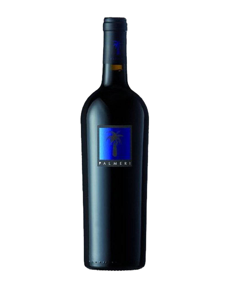 Tenuta Palmeri Palmeri Blu Rotwein aus den Jahren 2013-2015, dunkle Weintrauben in einer Flasche mit elegantem Etikett