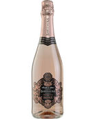 Bartenura Rosé Schaumwein in einer Flasche, feiner Rosé-Ton, ideal für festliche Anlässe, elegantes Design.