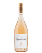 Château d'Esclans Whispering Angel 2022 Roséwein, Côtes de Provence, AOC, Flasche mit rosafarbener Weinflasche und Etikett