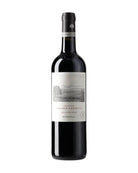 Bordeaux Rotwein Château Paradis Casseuil 2022 AOC von GrapeFactory GmbH in einer Weinflasche auf einem Weinglas.